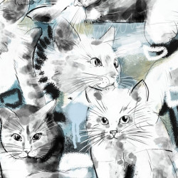 Bio Summersweat Lillestoff - Graffitti Cat